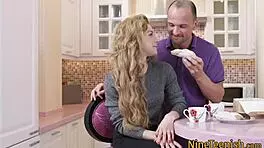 Flat teen 18+ager with small tits takes a massive cumshot in hardcore scene