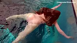 Simonna Hot and Horny Smoking in Public Swimming Pool with Juicy Big Ass Tits