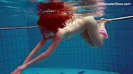 Simonna Hot and Horny Smoking in Public Swimming Pool with Juicy Big Ass Tits