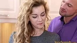 Flat teen 18+ager with small tits takes a massive cumshot in hardcore scene