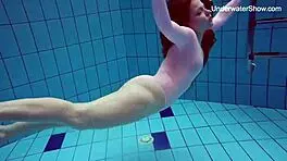 Simonna Hot and Horny Smoking in Public Swimming Pool with Juicy Big Ass Tits