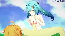 Faruzan Layla And Aether Engage In Exciting Adventures In Genshin Impact Cartoon World