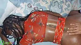 One last wild blowjob for the road with wet pussy licking and squirting action!