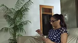 Stepsister tittyfucks and rides her stepbrother intensely