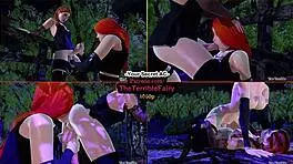 Ttf - your secret in 3d anime goth hentai with ladyboy shemale futanari cartoon