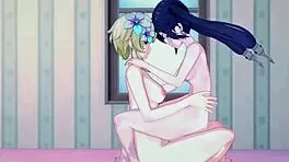 lumine, keqing, mona in intense lesbian futanari sex?