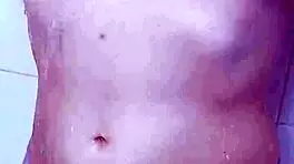 Wet teen with sexy big ass and perfect tits