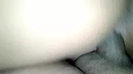 this 18-year-old brunette girl is sitting on her boyfriend's cock so nicely