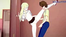 Kasumi nomura and chisato higuchi intense futanari sex in asobi asobase