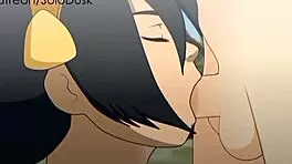 In this Solodusk animation, teens and milfs engage in group sex with blowjobs and assfucking