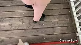 I Barely Had Time To Swallow Hot Cum In Risky Public Sex On Ferris Wheel - CreamySofy