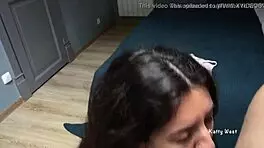 i enjoy a big dick and play with my foreskin with my tongue, sexy pov cum