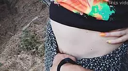 Risky forest fuck with cute teen 18+ and sea views 😘