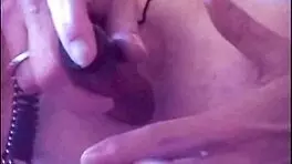 Slut in heels squirts and drools during erotic masturbation with toys