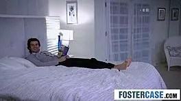 Teen gets blowjob from pervy couple