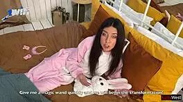 Give me your ass for Christmas in this New Year's fairy tale anal creampie