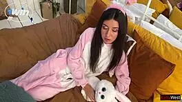 Give me your ass for Christmas in this New Year's fairy tale anal creampie