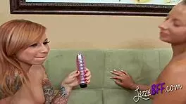 lezzie bff duo experiments with buttplug and toys