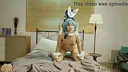 可爱cosplayer CuteJoanne 在活动上被急切的粉丝猛操