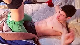 big ass girl with cum on buttocks from big cock