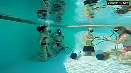 Group sex underwater with eva sasalka?