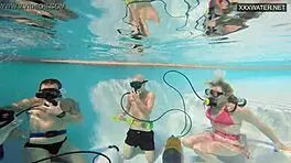 Group sex underwater with eva sasalka?