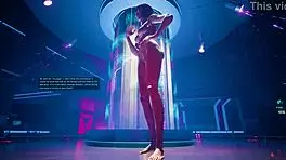 Sexy fit athletic cyber babe lucy shows naked body