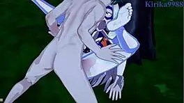 Tsuyu Asui And Mt Lady Fuck Izuku Midoriya In Intense Hentai Sex!