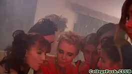 Teen Babes Deepthroat Cocks And Play With Pussies In Reality Orgy