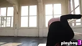 Cute Canadian teen Hailey Afton posing naked in lingerie, undressing passionately