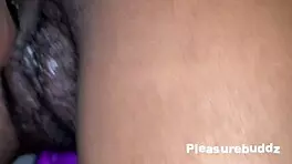 Teen Plays with Wet Pussy Using Vibrator in Bedroom