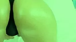 oiled up big ass teen 18+ sucking monster cock, cum in mouth?