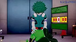 Tsuyu Asui And Mt Lady Fuck Izuku Midoriya In Intense Hentai Sex!