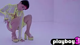 Amazing Latina Mia Valentine Poses With Big Ass In Lingerie