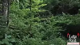 Hey, wanna watch this busty babe suck a huge cock outdoors and swallow it all? Watch now!