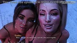 two 18yo sluts share one cock in public outdoor threesome being a dik episode