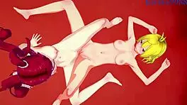 Ange and Hilda, are you ready for intense lesbian play and futanari sex in hentai?