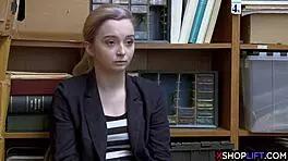 hey, this tight teen knows exactly how to dodge jail time