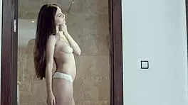 Stepbro devours Anya Krey’s young 18+ pussy, making her cum hard on tongue