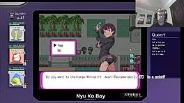 nurse joy clone bent over for public sex in game