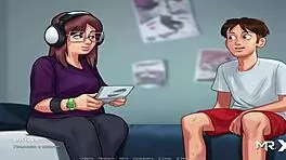 Hey, I'm having sex with this chubby teen in headphones, it's so uncensored and fun.