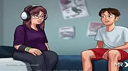 Hey, I'm having sex with this chubby teen in headphones, it's so uncensored and fun.