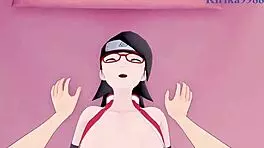 sarada uchiha and naruto uzumaki intense sex - boruto -naruto next generations- hentai