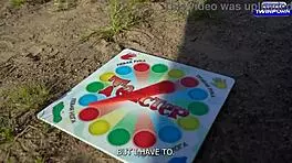 unforgettable twister strip game double blowjob in forest