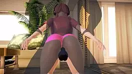 the girl next door in a relaxing 3d cartoon adventure