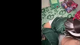 Hot Mexican student in PE uniform, homemade HD action! 🔥