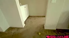 Stepbrother catches stepsister Hannah Hawthorne masturbating and fucks her doggystyle in college blonde scene