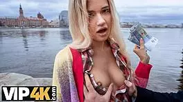 Cuck4K - Russian Beauty Takes Deep Throat in Wild Scene