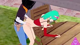 koikatsu bra c18 dragon ball fucks with blowjob, handjob, and cumshot uncensored