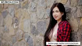 Young Czech Teen Reveals Perky Tits in Solo Tease